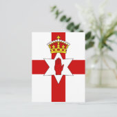 Ulsterflagge Nordirland Postkarte (Stehend Vorderseite)