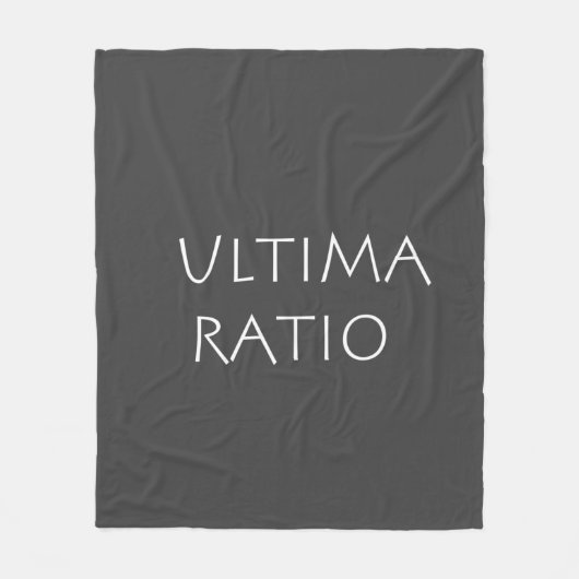 Ultima Ratio Fleecedecke (Vorderseite)