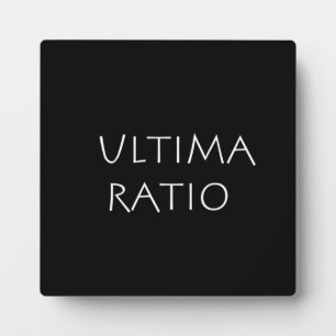 Ultima Ratio Fotoplatte