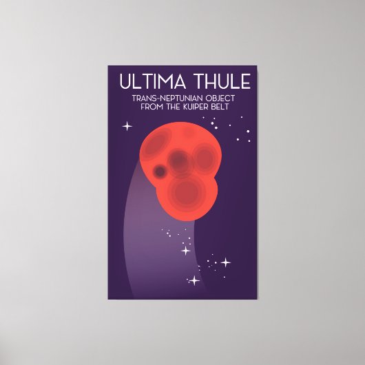 Ultima Thule Keiper Belt Weltraumkunst Leinwanddruck (Vorderseite)