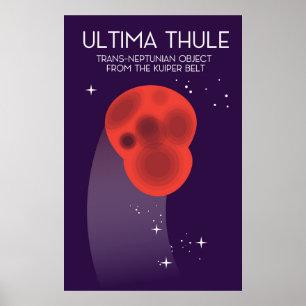 Ultima Thule Keiper Belt Weltraumkunst Poster