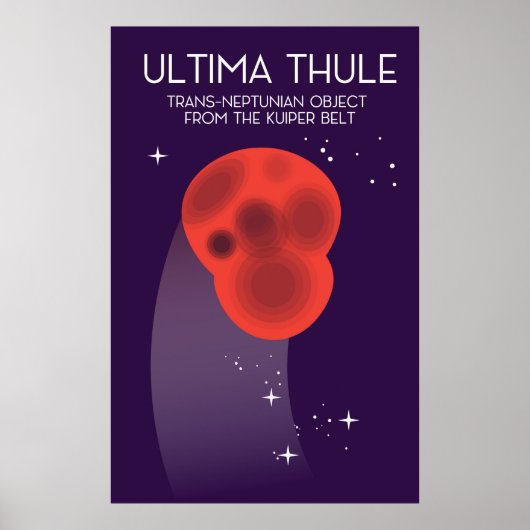 Ultima Thule Keiper Belt Weltraumkunst Poster (Vorne)