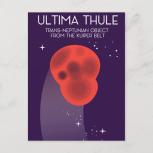 Ultima Thule Keiper Belt Weltraumkunst Postkarte
