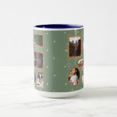 Ultimate 12 Photo Family Retro Frame Collage Tasse (Zentrum)