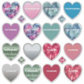 Ultimate 16 Name Hearts Collection Aufkleber (Vorderseite)