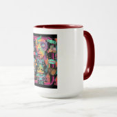 Ultimate 90s Nostalgia Pop Art Collage Tasse (VorderseiteRechts)