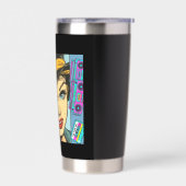 Ultimate 90s Nostalgia Pop Art Collage Thermobecher (Links)