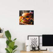 Ultimate American Cheeseburger Experience Poster (Heimbüro)