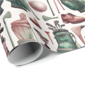 Ultimate Birthday Golf Party Geschenkpapier (Rolleneckpunkt)