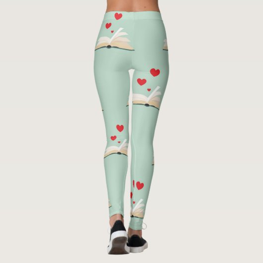 ***ULTIMATE BOOK LOVER'S*** MIT HERZEN LEGGINGS (Rückseite)