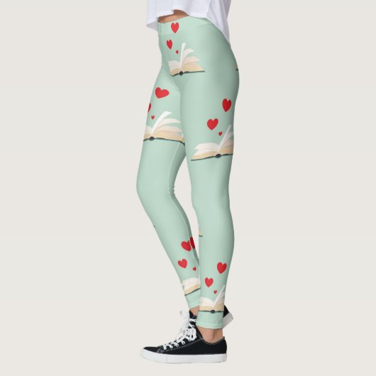 ***ULTIMATE BOOK LOVER'S*** MIT HERZEN LEGGINGS (Links)