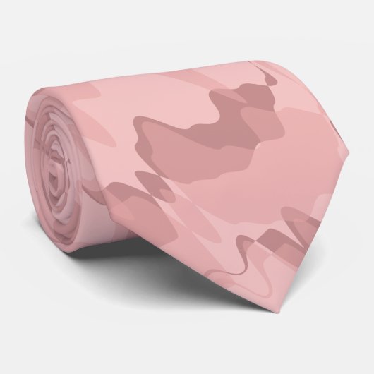 Ultimate Camouflage Pink & Maroon Krawatte (Gerollt)