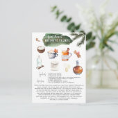 Ultimate Eggnog Recipe | Feiertage Postkarte (Stehend Vorderseite)