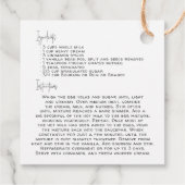 Ultimate Eggnog Recipe | Holiday Favor Tag Geschenkanhänger (Rückseite)