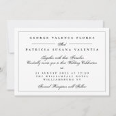 Ultimate Elegance Formal Calligraphy Wedding Einladung (Vorderseite)