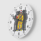 Ultimate Firefighter Große Wanduhr (Winkel)