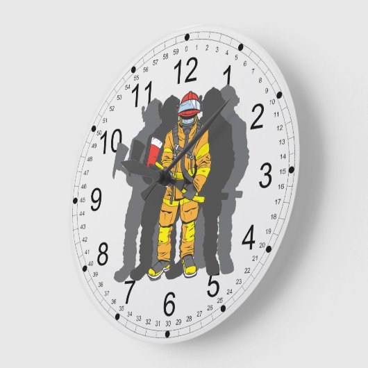 Ultimate Firefighter Große Wanduhr (Winkel)
