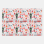 Ultimate Firefighter - Thema "Heldenfeuerwehr" Geschenkpapier Set (Vorderseite)