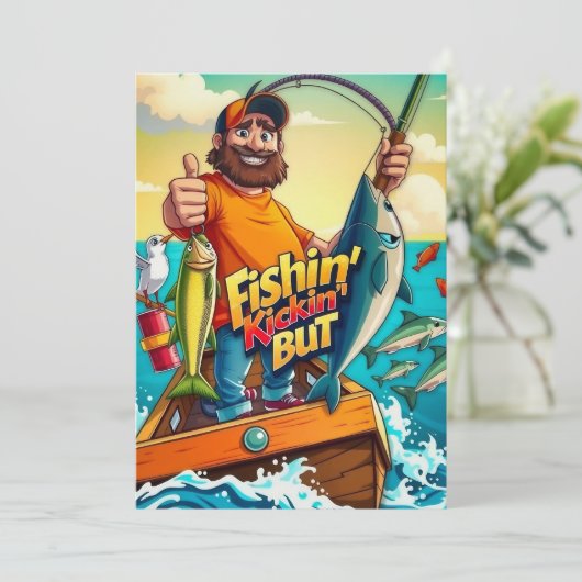 Ultimate Fishing Adventure Einladung (Stehend Vorderseite)