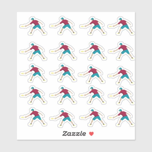 Ultimate Frisbee Aufkleber (Blatt)