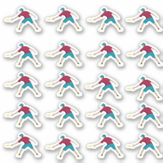 Ultimate Frisbee Aufkleber (Vorderseite)