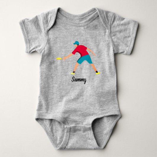 Ultimate Frisbee Baby Strampler (Vorderseite)