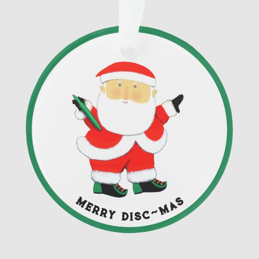Ultimate Frisbee Christmas Collectible Ornament (Vorderseite)