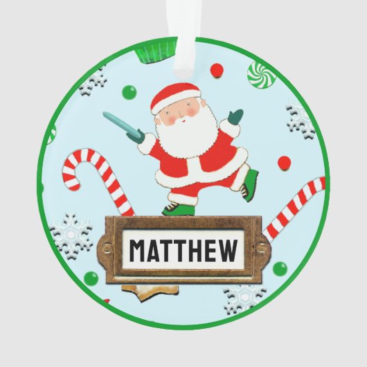 Ultimate Frisbee Christmas Collectible Ornament (Rückseite)