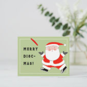 Ultimate Frisbee Christmas Postkarte (Stehend Vorderseite)