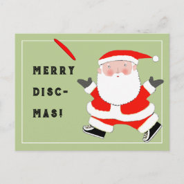 Ultimate Frisbee Christmas Postkarte