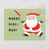 Ultimate Frisbee Christmas Postkarte (Vorderseite)