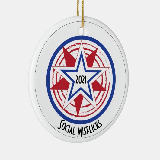 Ultimate Frisbee Christmas Tree Ornament Custom (Rechts)