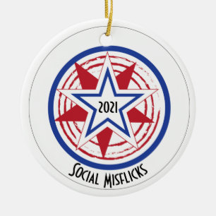 Ultimate Frisbee Christmas Tree Ornament Custom