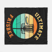 Ultimate Frisbee Disc Golf Fleecedecke (Vorderseite (Horizontal))