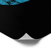 Ultimate Frisbee Disk Player Vintag Summer Beach Poster (Ecke)