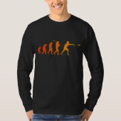 Ultimate Frisbee Evolution Disc Golf Monkey Human T-Shirt (Vorderseite)