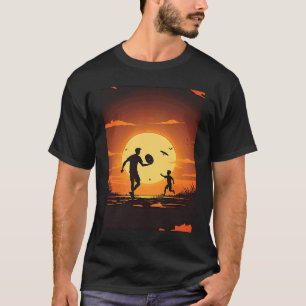 Ultimate-Frisbee-Fans Vater und Sohn spielen Frisb T-Shirt