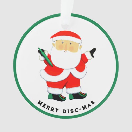 Ultimate-Frisbee-Feiertagsgeschenke Ornament (Vorderseite)
