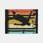 Ultimate Frisbee Frolf Disc Golf Spieler Fliegende Fleecedecke (Vorderseite (Horizontal))