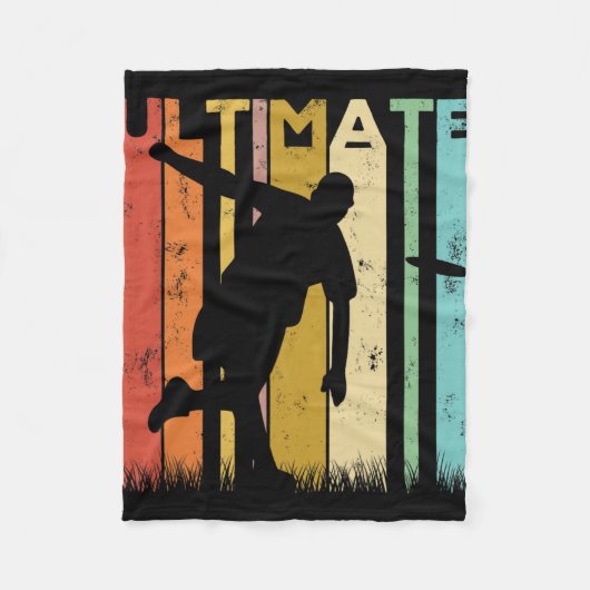 Ultimate Frisbee Frolf Disc Golf Spieler Fliegende Fleecedecke (Vorderseite)