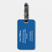 Ultimate Frisbee Gepäckanhänger (Rückseite vertikal)