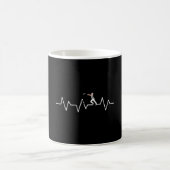 Ultimate Frisbee Herzschlag Lustiger Disc Golf Spi Kaffeetasse (Mittel)