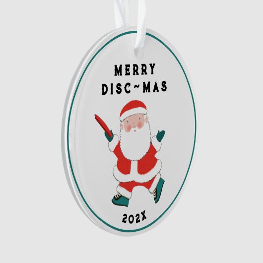 Ultimate Frisbee Holiday Geschenk Ornament (Vorderseite)