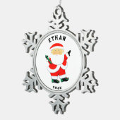 Ultimate Frisbee Holiday Geschenk Schneeflocken Zinn-Ornament (Rechts)