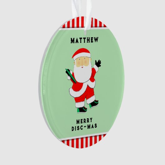 Ultimate Frisbee Holiday Gift Ornament (Vorderseite)