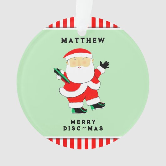 Ultimate Frisbee Holiday Gift Ornament (Vorderseite)