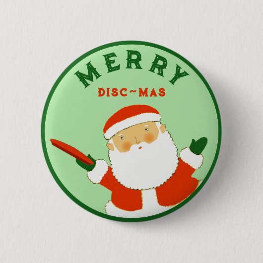 Ultimate Frisbee Holiday Kleine Geschenke Button (Vorderseite)