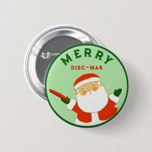 Ultimate Frisbee Holiday Kleine Geschenke Button (Vorne & Hinten)