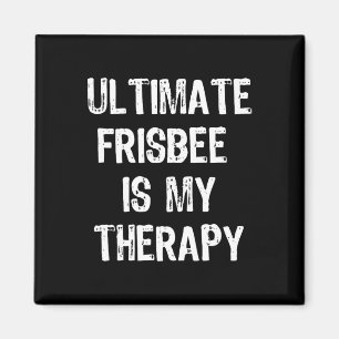Ultimate Frisbee ist meine Therapie Lustiges Gesch Magnet