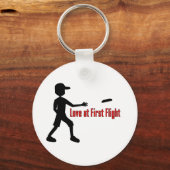 Ultimate Frisbee Love at First Flight Schlüsselanhänger (Vorderseite)